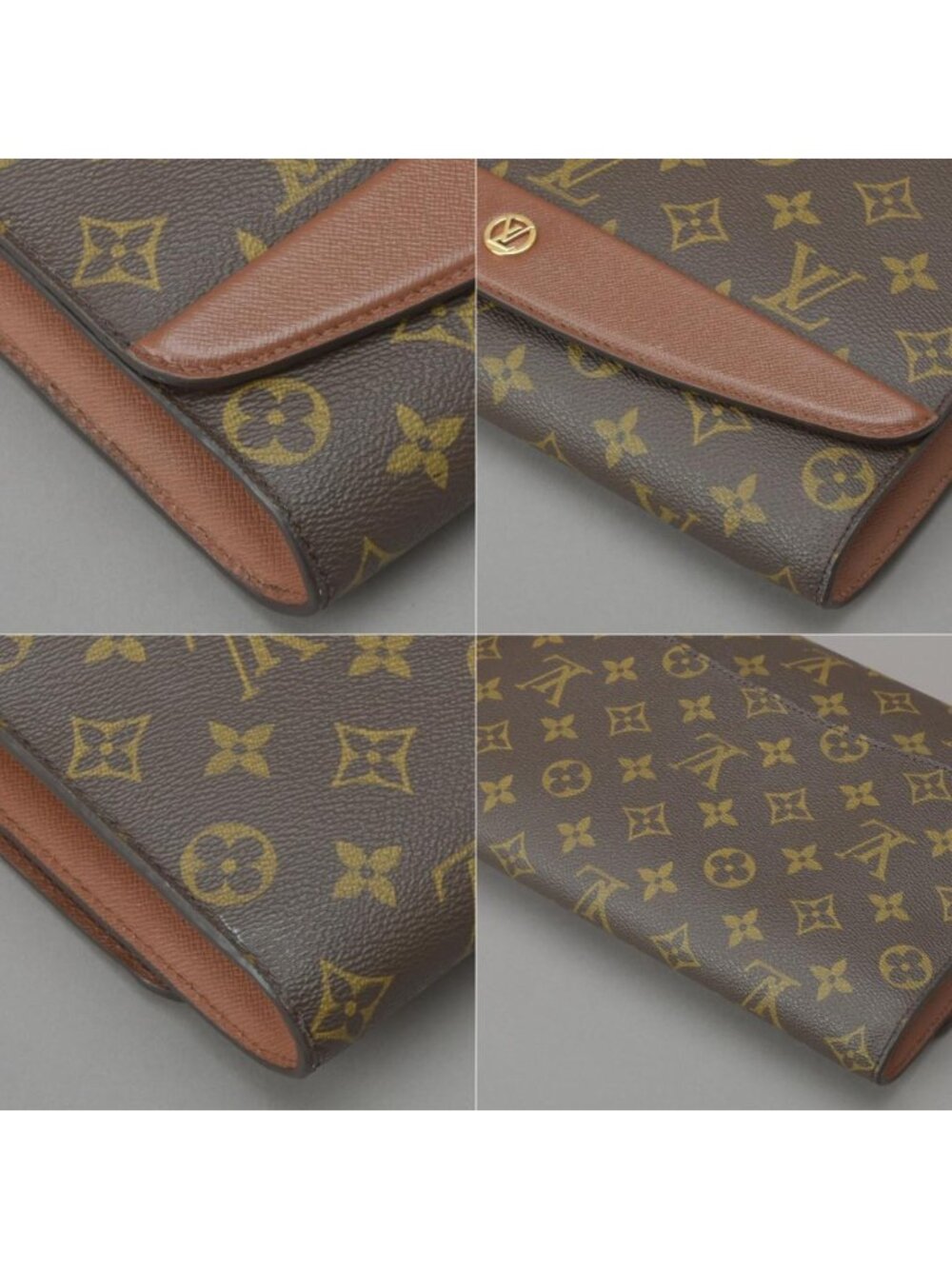 Louis Vuitton Gold Clutch Monogram - Picture 9 of 10